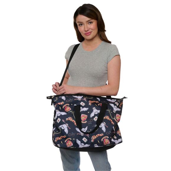 New Women's Harry Potter Weekender Duffel Bag & Crossbody Bag 2Pc Travel Set - Picture 10 of 10